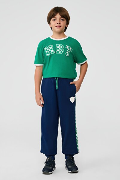 NBT JEANS Φούτερ BG Store Boy's Navy Blue