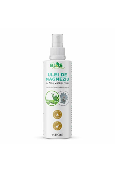 Bios Mineral Plant SPRAY cu ULEI DE MAGNEZIU cu Aloe Vera si Mosc, 200 ml,