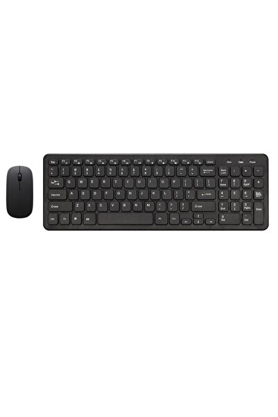 AyShop Pratik Kompakt Tv Pc Ultra İnce Kablosuz Klavye Mouse Seti