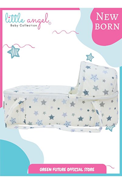 LITTLE ANGEL - Portable Bassinet Baby Carry Nest Travel Cot W/ Diaper Bag