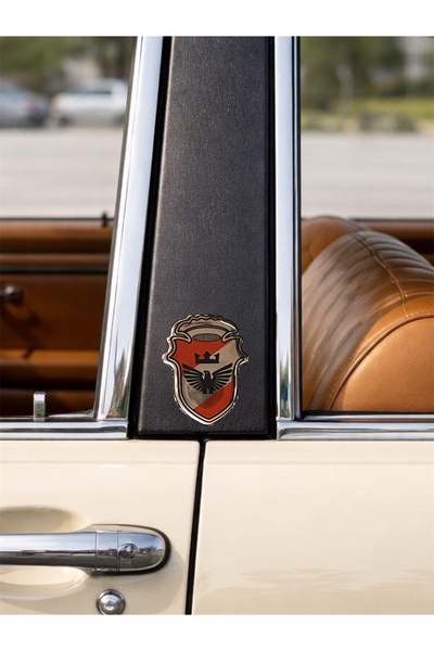 Damla Etiket ملصق شعار النسر ثلاثي الأبعاد من السيليكون المنقوش، شعار النسر ا...