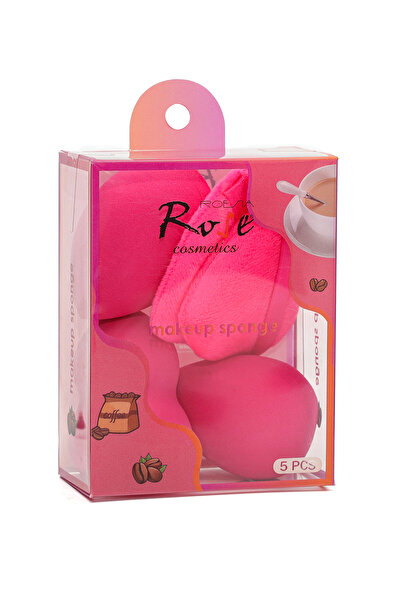 Roesıa Rose Cosmetics Rose 5'li Makyaj Sünger Seti karışık gönderilmektedir