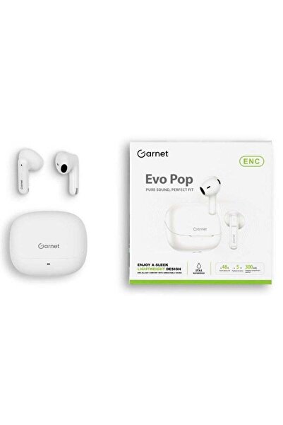 Garnet سماعات أذن لاسلكية بعمر بطارية يصل إلى 21 ساعة - لون أبيض