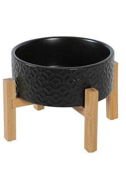 Zolux وعاء سيراميك كيرامو سولو أسود 700 مل