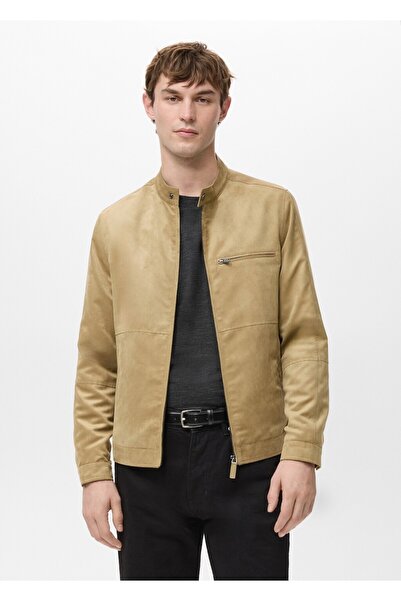 MANGO Man Suni süet biker ceket