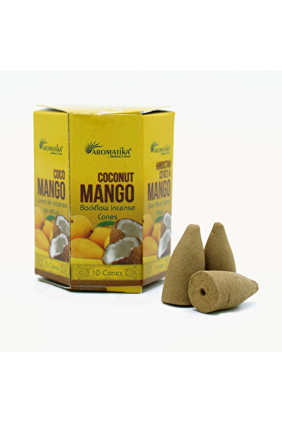 Ancient wisdom Пакет от 10 димящи конуса за тамян Масала - Кокос и Манго