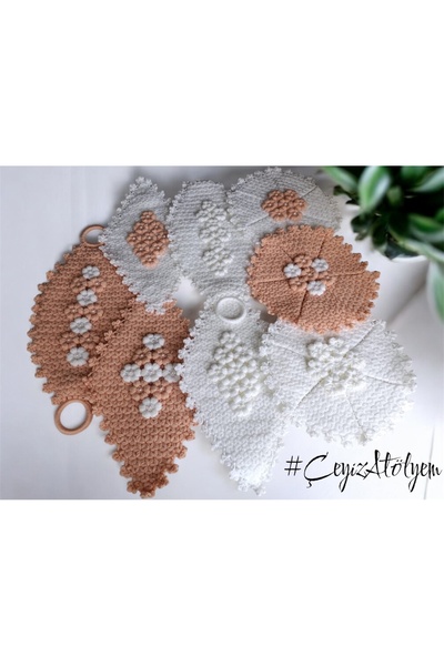 Store 🧵 El Örgüsü 8’li Çeyiz Seti – Zarif ve Şık Tasarım