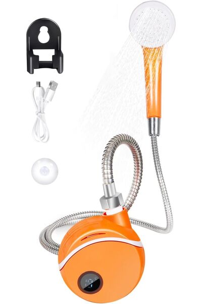 Generic Portable Shower for Camping - Digital Temperature Display Camp Shower