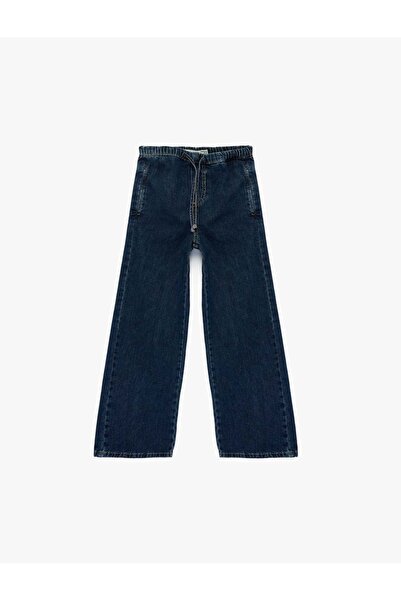 Koton 26Yy59002543 Dark Indigo Girls' Jean Pants 6Skg40033Ad