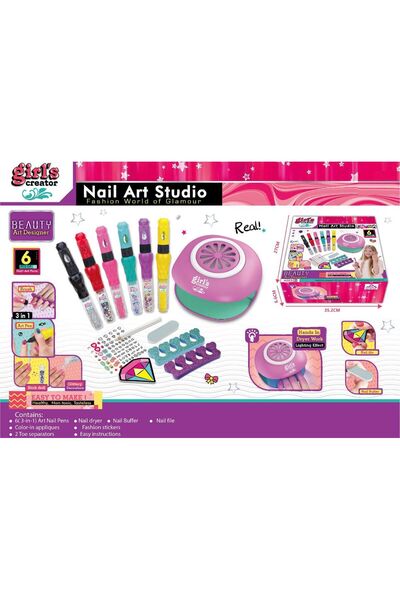 trendyhome Set pictura pentru unghii, Ramiz, Plastic, cu accesorii, 6+, Multi...