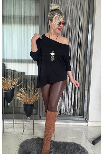 Dila Butik Rahat Kalıp Asimetrik Kesim Bluz