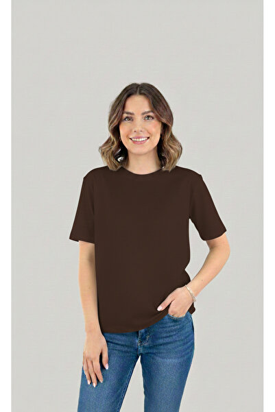 Sibel Günay Butik Γυναικείο μπλουζάκι με λαιμόκοψη ποδηλάτου, 100% βαμβακερό,...