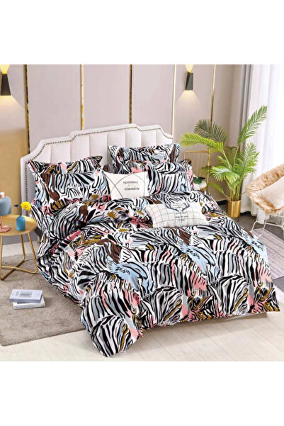 Inovius Lenjerie de Pat, Bumbac Finet, 6 Piese, Pat Dublu -JOJ128