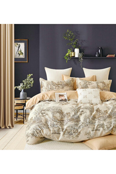 Inovius Double Bed Linen, Fine Cotton, 6 Pieces - SIPRR60-530