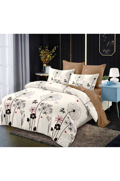 Inovius Fine Cotton Bed Linen, 6 Pieces, Double Bed - CPL248