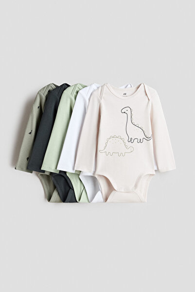H&M 5'li Uzun Kollu Body