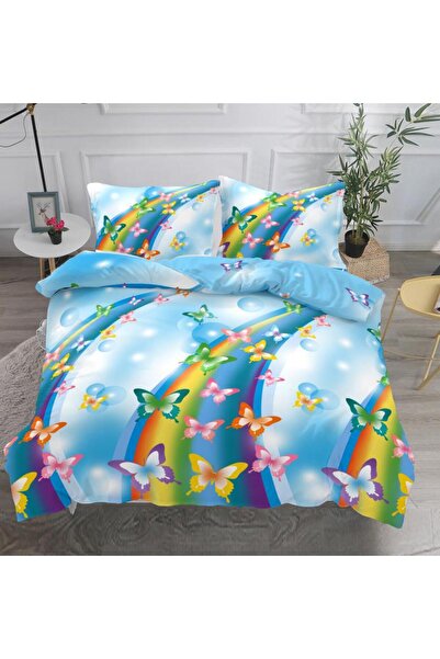 Inovius Lenjerii de Pat Finet 3D, 4 Piese, Pat Dublu - SIPRD-03