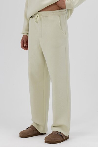 VAMOSCLO Basic Baggy Sweatpants Khaki