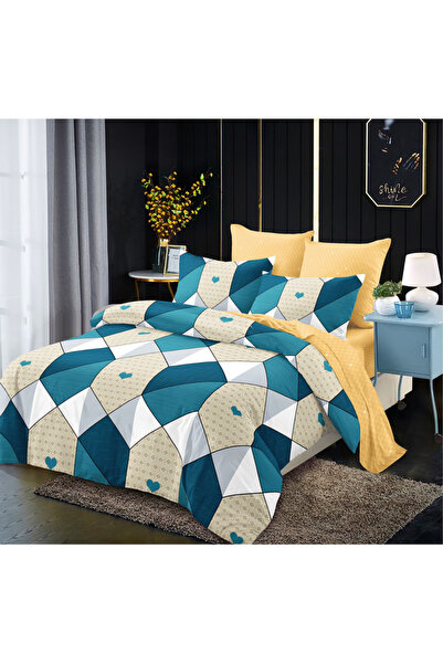 Inovius Double Bed Linen, Fine Cotton, 6 Pieces - DNA243