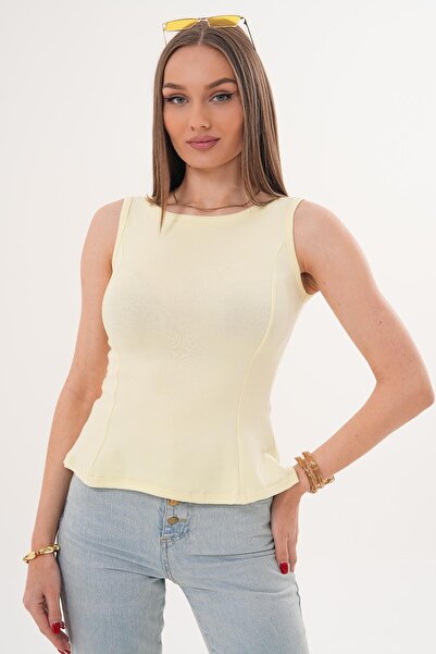 ŞİMAL Women's Japanese Style Flounce Sleeve Blouse - 260038