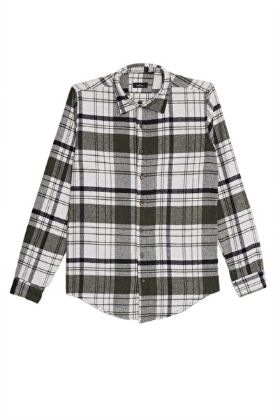 Tudors Men's Slim Fit slim fit checkered winter lumberjack shirt
