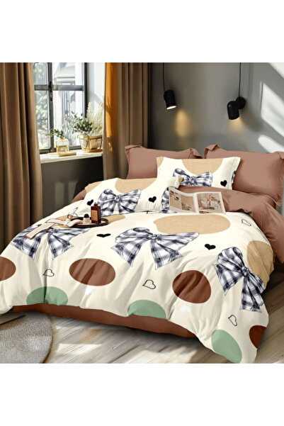 Inovius Lenjerie de Pat Bumbac Finet, 6 Piese, Pat Dublu - GR-435