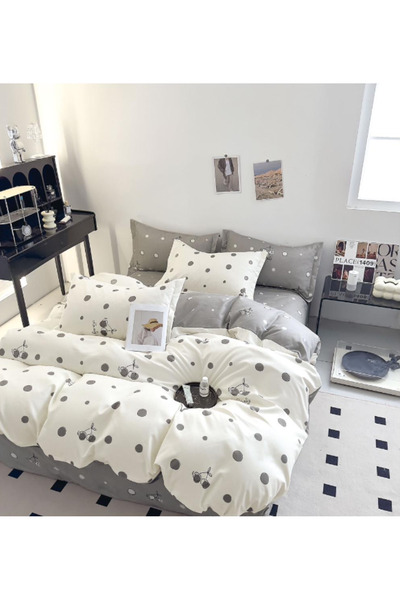 Inovius Lenjerie de Pat Dublu, Bumbac Finet, 6 Piese - SIPRR60-536