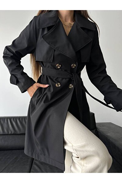 Chef d'atelier Women's Belted Buttoned Trench Coat