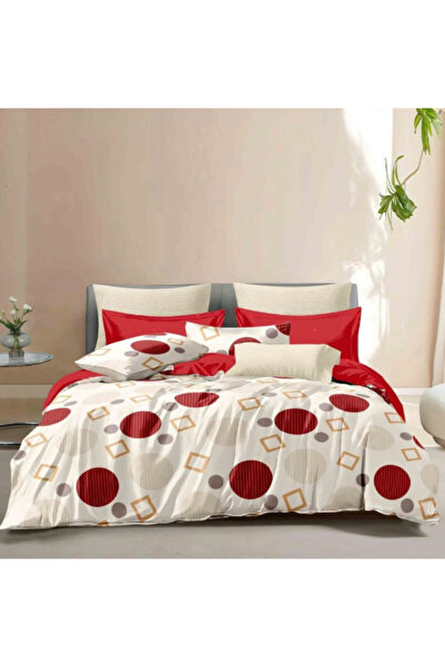 Inovius Lenjerie de Pat Bumbac Finet, 6 Piese, Pat Dublu - GR-475