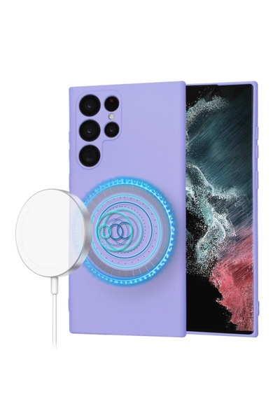 SKYDDAR INNOVATION Калъф за Samsung Galaxy S22 Ultra 5G, от кадифен силикон, ...