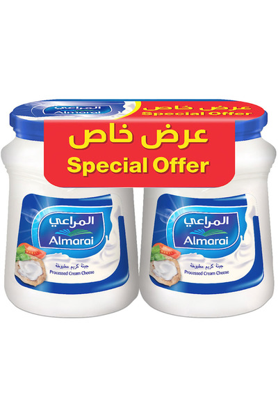 almarai Full-Fat Cream Cheese Spread, 500 gm × 2