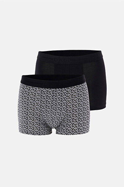 Dagi Черни 5210 2-пакет памучни боксерки с мотиви