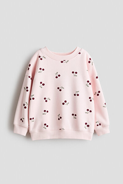 H&M Baskılı Sweatshirt