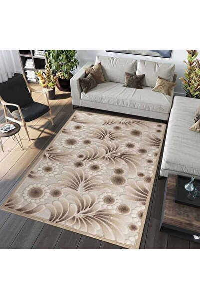 Dualhome Rug Efe 3D Floral Brown - 50x80 cm, rectangle, Brown