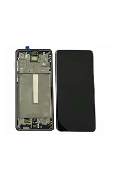 OEM Samsung A73 Lcd Ekran Kasalı Oled Küçük İnç - Siyah