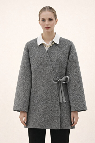 Kirazgym Buklet Kimono Side Tie - Smoked