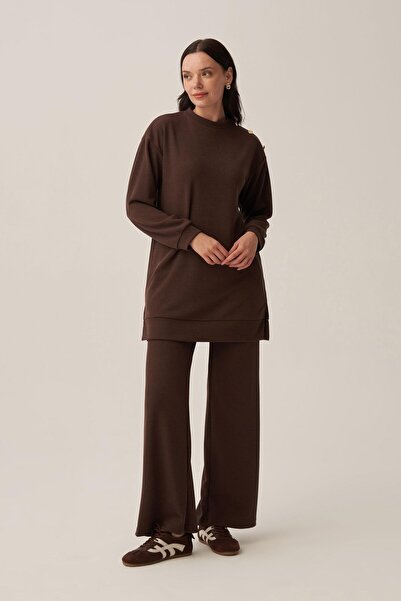 ALLDAY Coffee-Colored Corduroy Trousers Suit