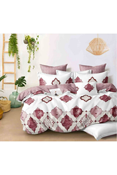 Inovius Fine Cotton Bed Linen, 6 Pieces, Double Bed - GR-433
