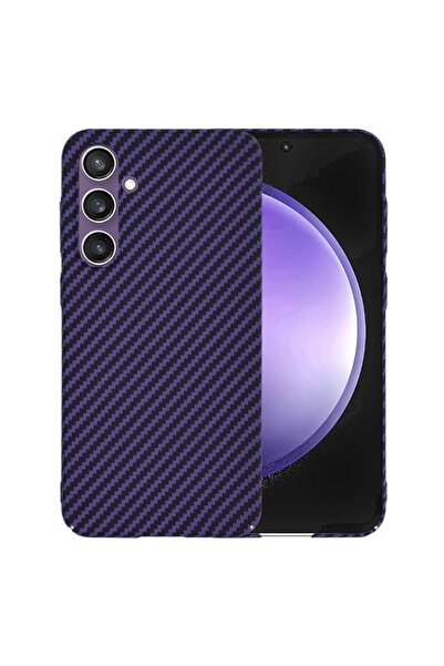 SKYDDAR INNOVATION Кейс за Samsung Galaxy S23 FE, карбонова текстура, Carboni...