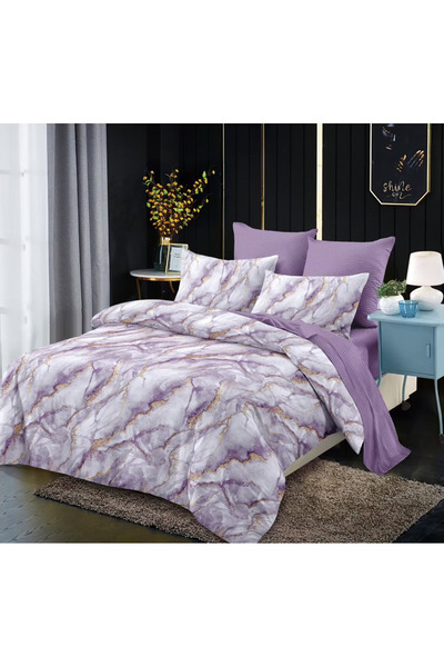 Inovius Fine Cotton Bed Linen, 6 Pieces, Double Bed - CPL227