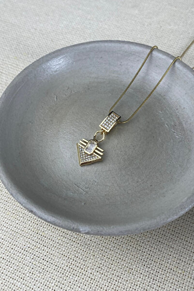Brethils Stone Triangle Pinterest Necklace Does Not Tarnish Supplied in Gift ...