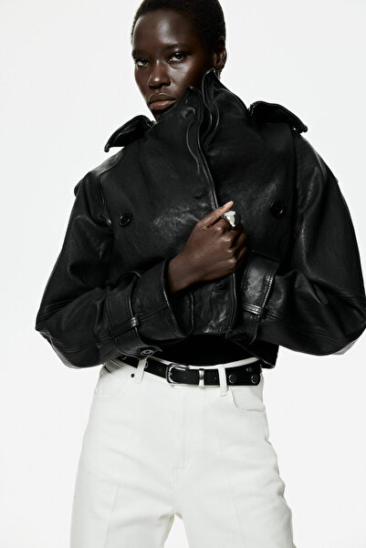 H&M Kemerli Çizme Paça Pantolon