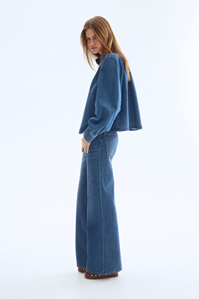 H&M Kabarık Kollu Gabardin Ceket