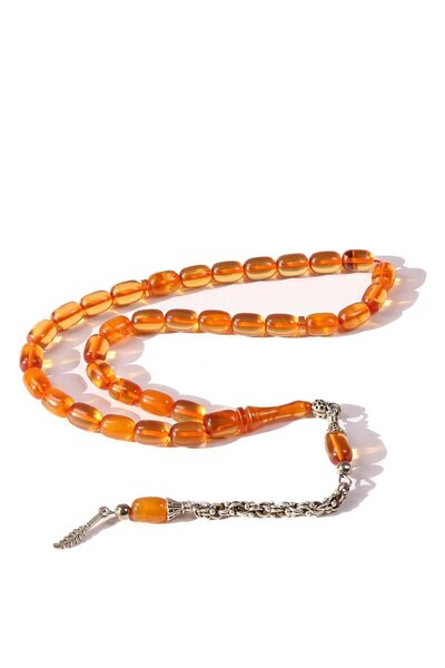 TESBİHKENTİ Capsulă de mărime mică, mărgele de rugăciune din chihlimbar, culo...