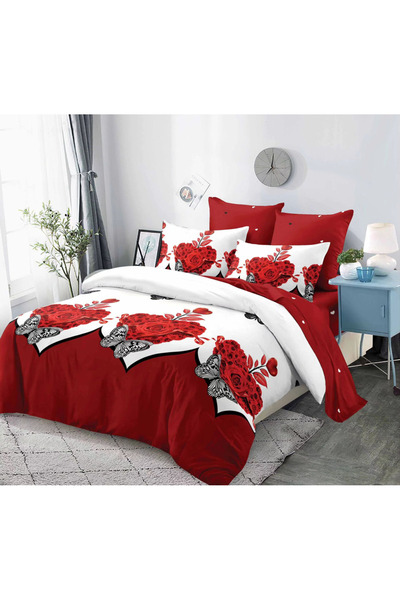 Inovius Fine Cotton Bed Linen, 6 Pieces, Double Bed - CPL268