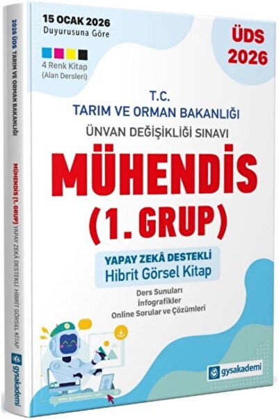 Ankara Kitap Merkezi 2026 ÜDS Tarım Ve Orman Bakanlığı Mühendis 1. Grup Yapay...
