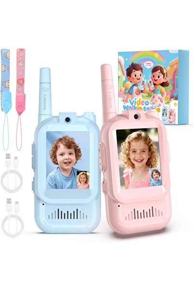 Voltres Детска видео уоки-токи, видео функция, акумулаторна батерия, подарък ...