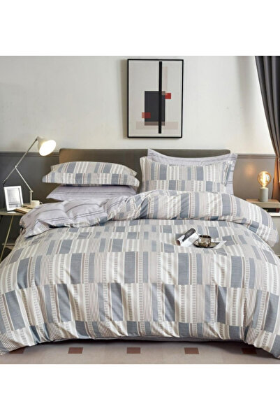 Inovius Lenjerie de Pat Bumbac Finet, 6 Piese, Pat Dublu - GR-483