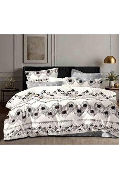 Inovius Fine Cotton Bed Linen, 6 Pieces, Double Bed - GR-412
