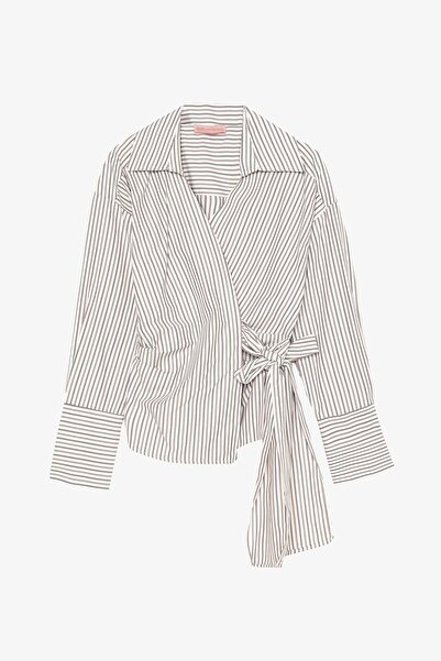 Quzu Bluză de damă BLZ00786 Maro